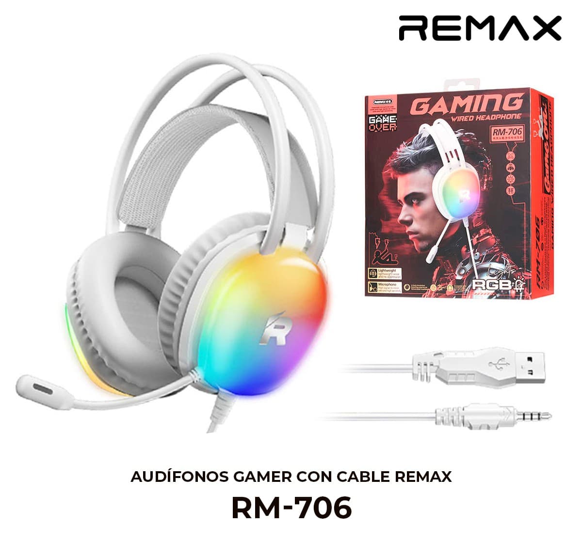 Audífonos Gamer con Cable Remax