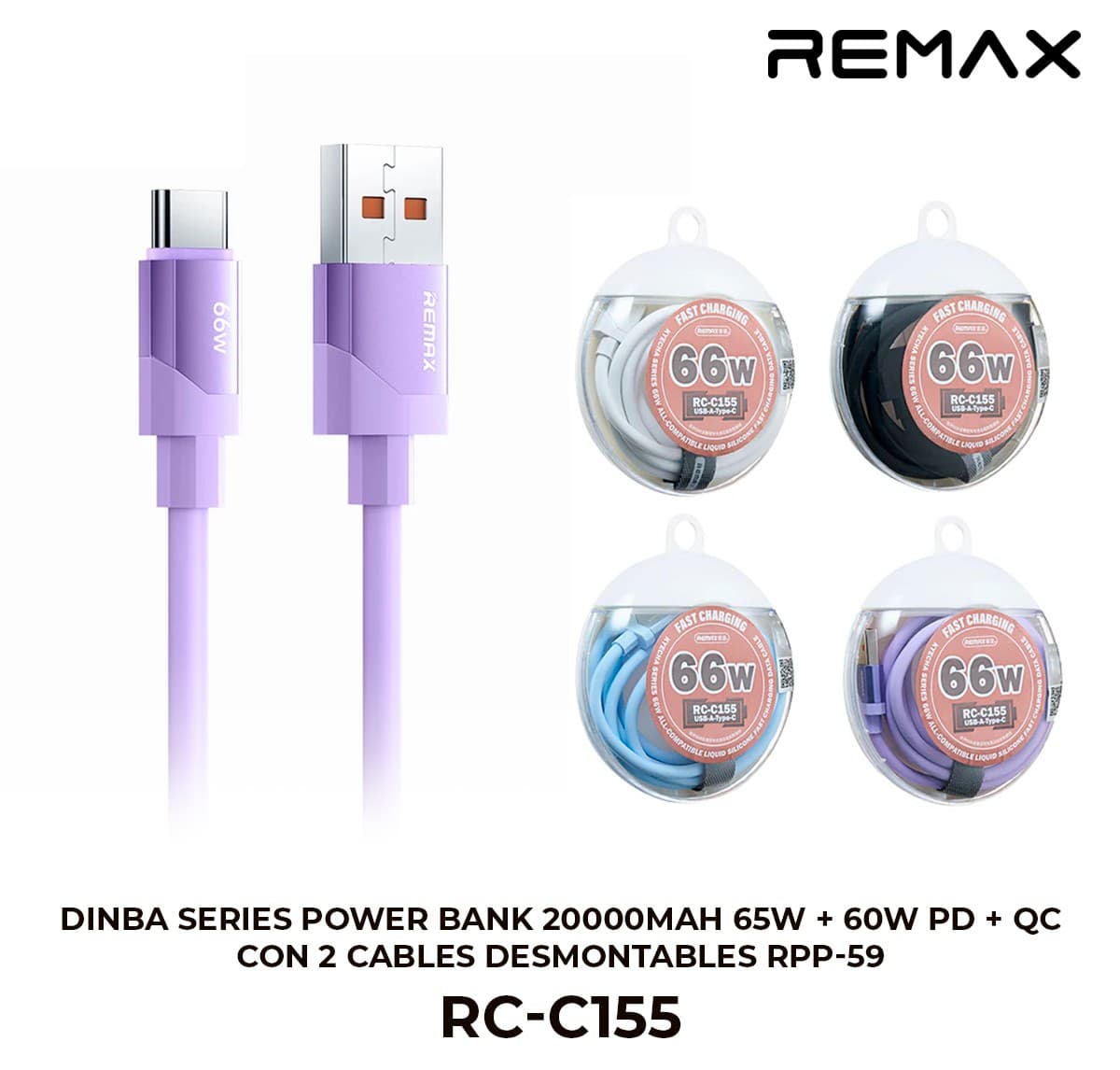 Cable de Carga REMAX Dinba Series 66W