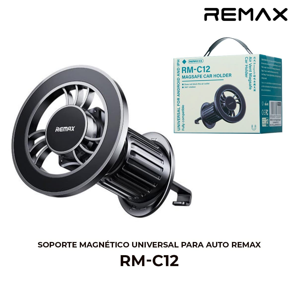 Soporte Magnético Universal para Auto Remax RM-C12