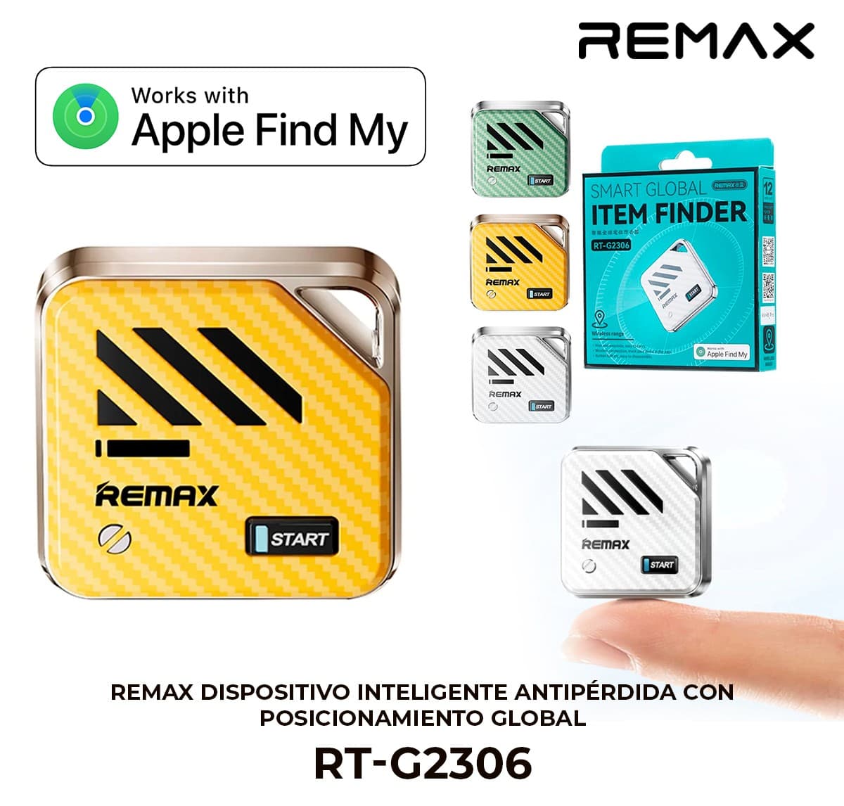 REMAX Dispositivo Inteligente Antipérdida con Posicionamiento Global