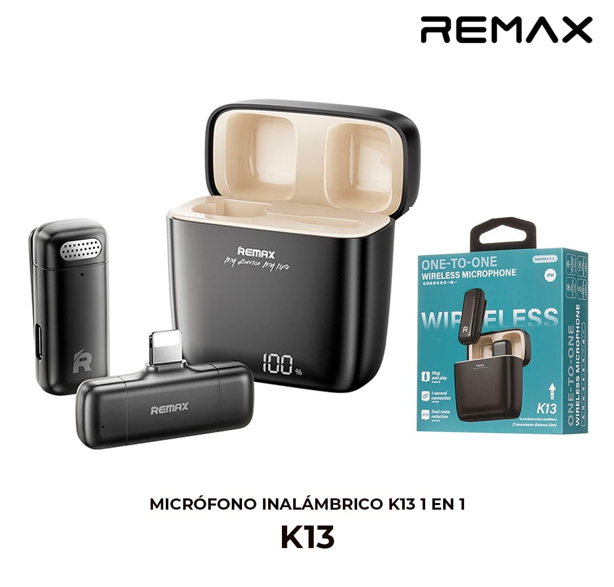 Micrófono Inalámbrico K13 1 en 1