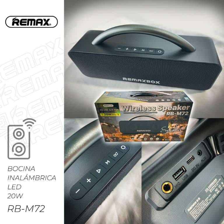 Remax Bocina Inalámbrica LED 20W