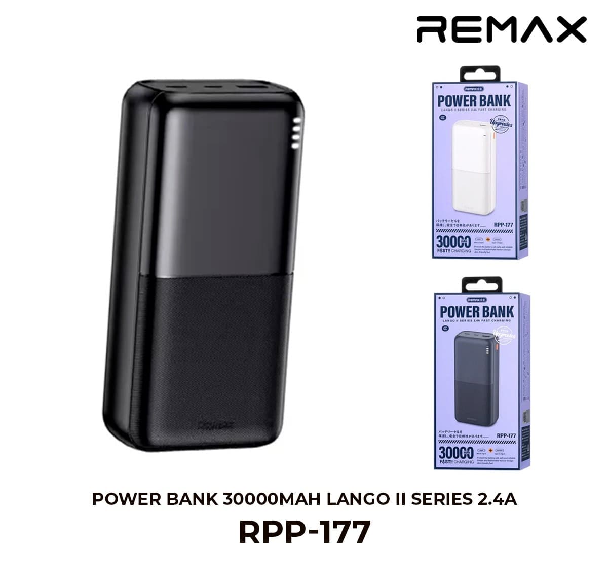 Power Bank REMAX Lango II Series 30000mAh 2.4A