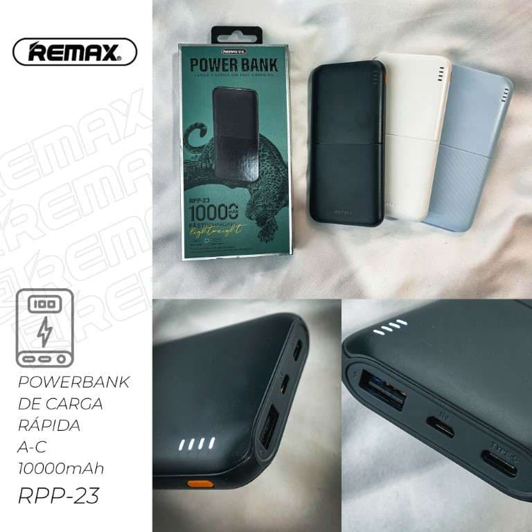 Remax Power Bank de Carga Rápida 10000mAh (A-C)