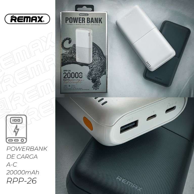 Remax Power Bank de Carga 20000mAh (A-C)