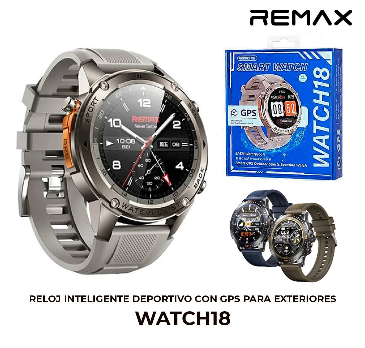 Reloj Inteligente Deportivo REMAX con GPS Watch18